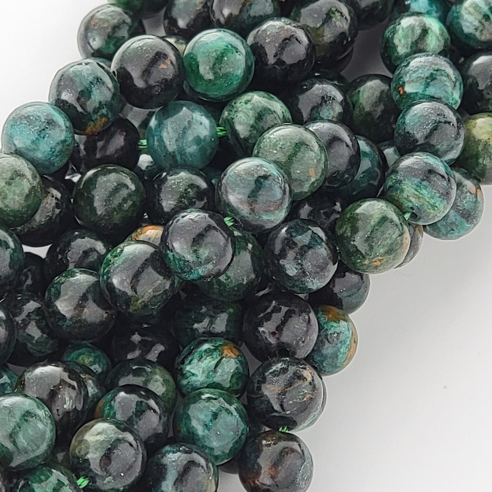 Natural Emerald Gemstone Beads Smooth Round 6mm 8mm 10mm B Grade