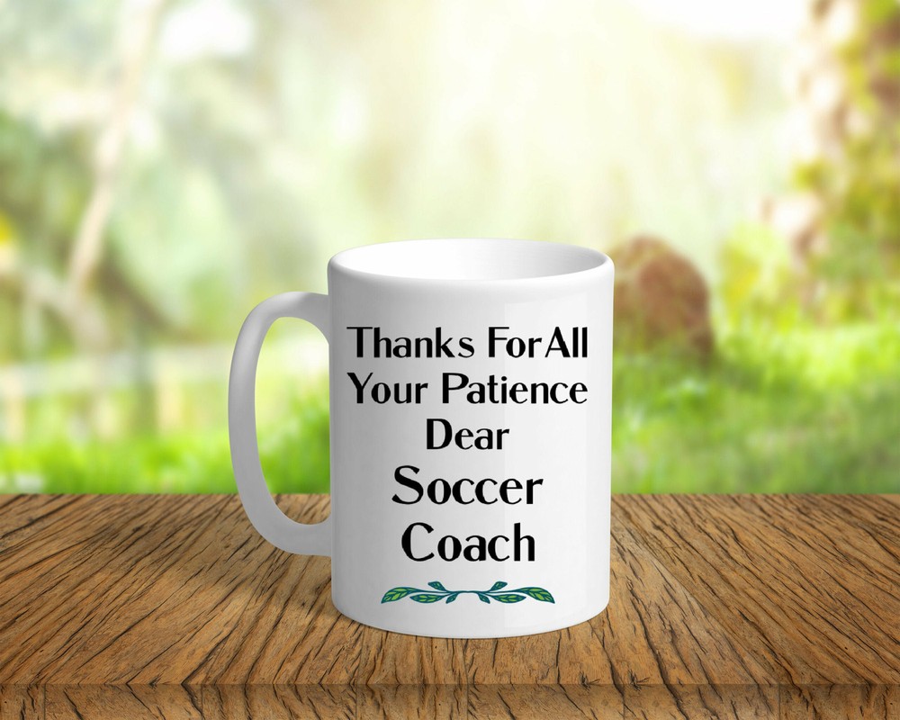 Patience Soccer Coach Gift Ceramic Mug for Dedicated Coaches