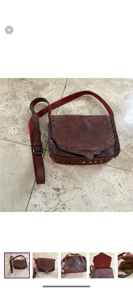 Patricia Nash Berlino studded crossbody bag with adjustable strap