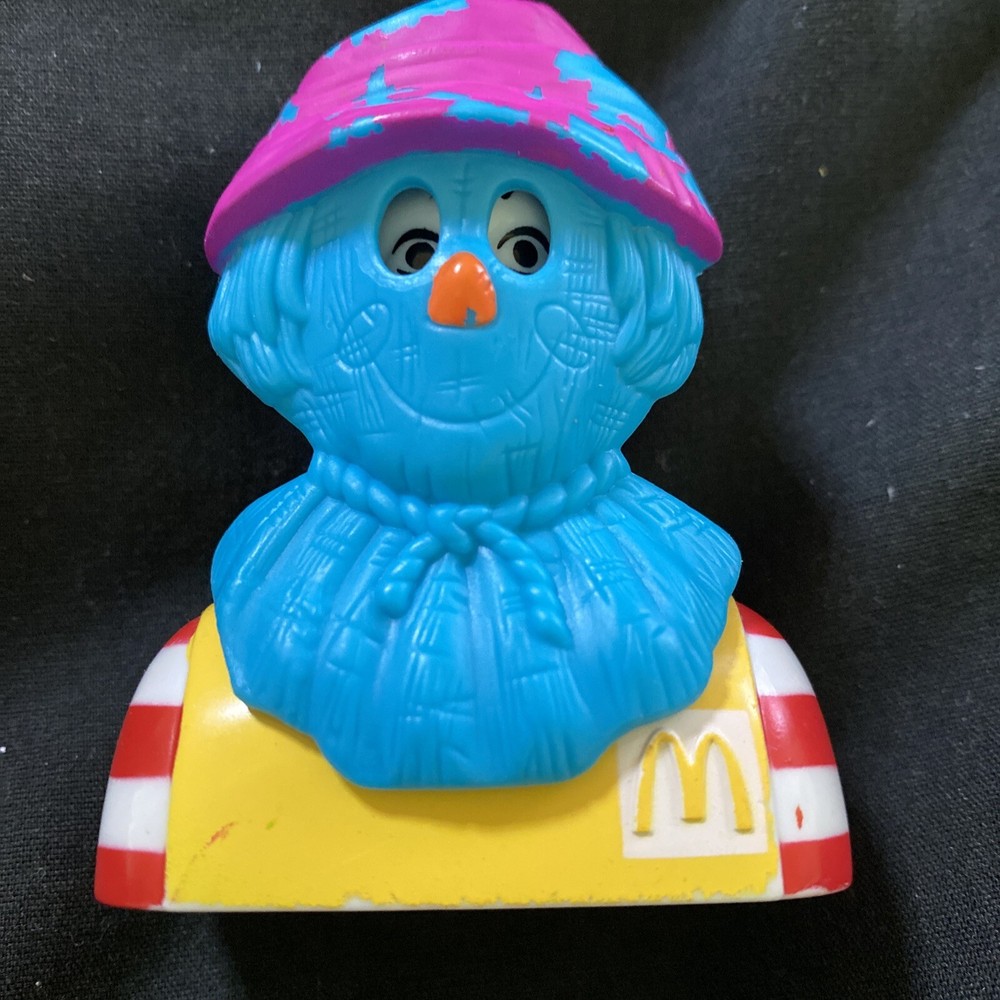 Vintage 1998 Ronald McDonald Scarecrow Mask Candy Dispenser Happy Meal Toy USED