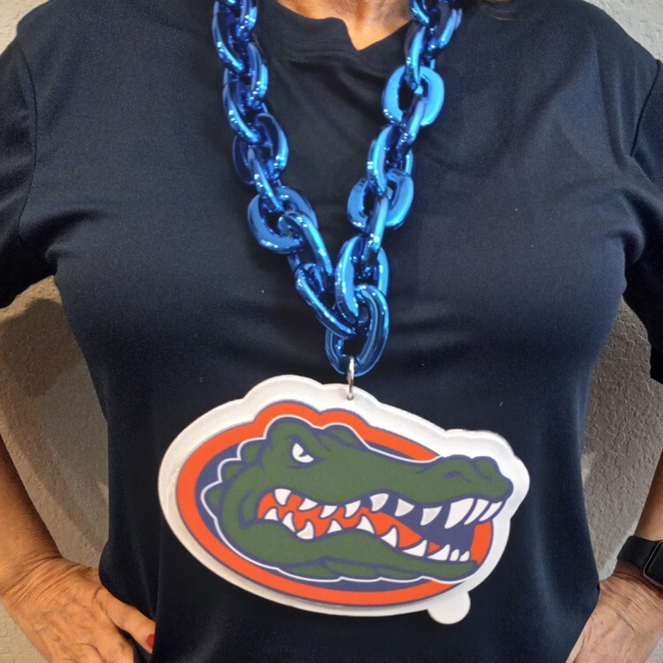 Florida Gators BIG Fan Chain - Big Logo, Blue Chain