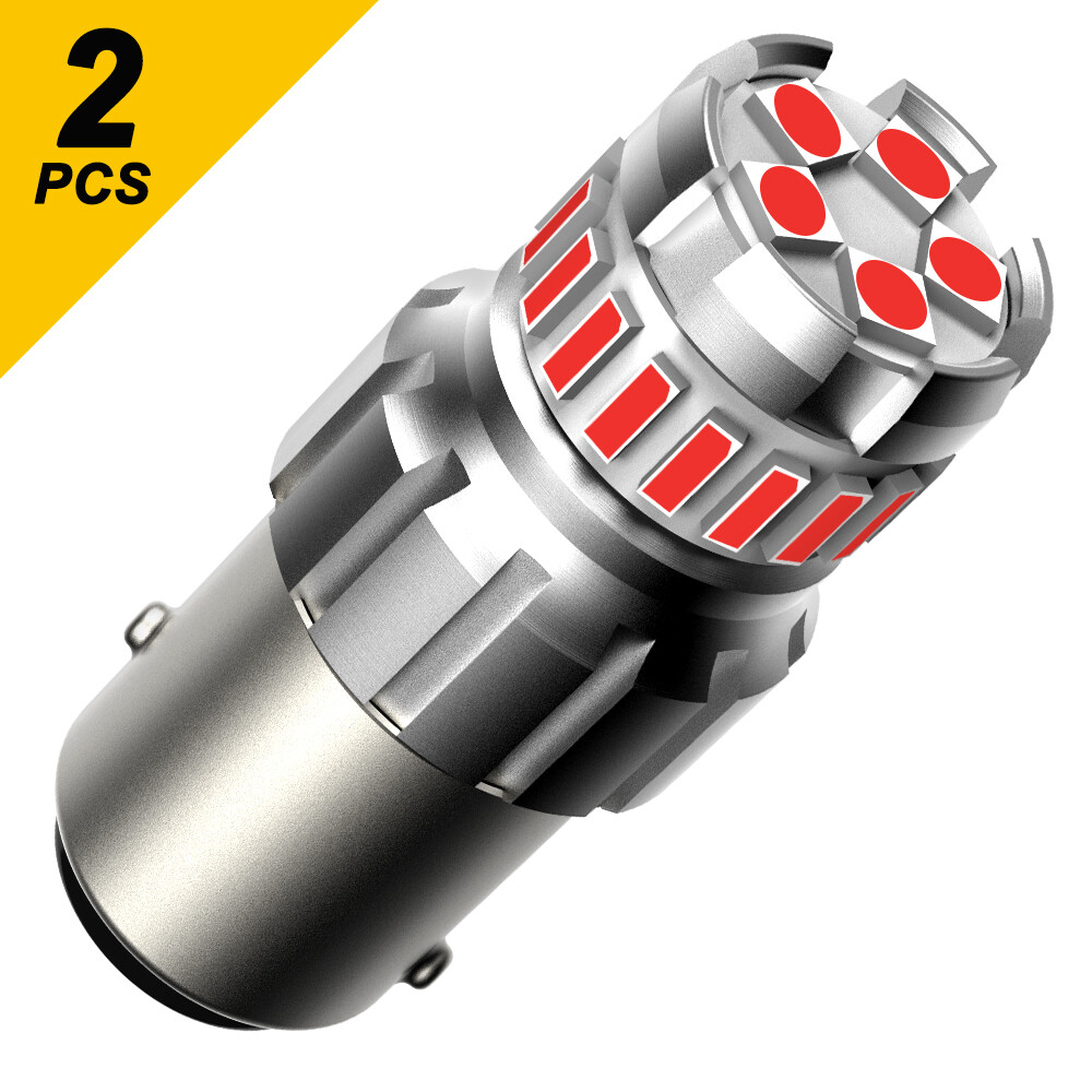 AUXITO 1156 7506 LED Red Brake Tail Light Turn Signal Bulb Bright 2F23 Series