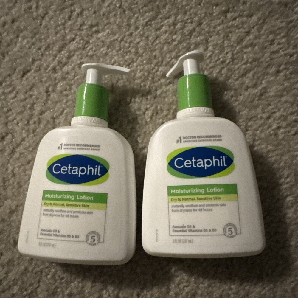 2 PACK CETAPHIL Hydrating Body Moisturizing Lotion Normal & Sensitive Skin,8oz
