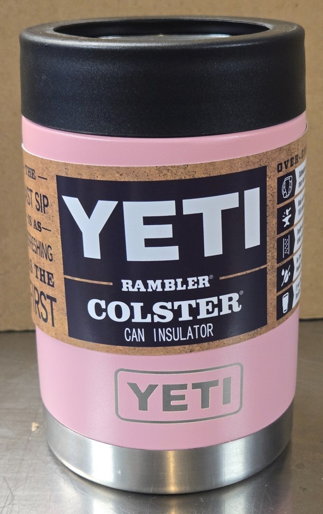 Yeti Rambler Colster 12oz Can Insulator in Pastel Pink