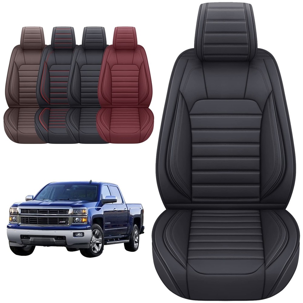 YIERTAI Truck Seat Covers for Chevy Chevrolet Silverado GMC Sierra Custom Fit...