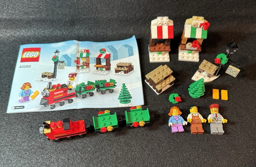 LEGO Christmas Train Ride 40262 Complete Set Holiday Seasonal Build-image
