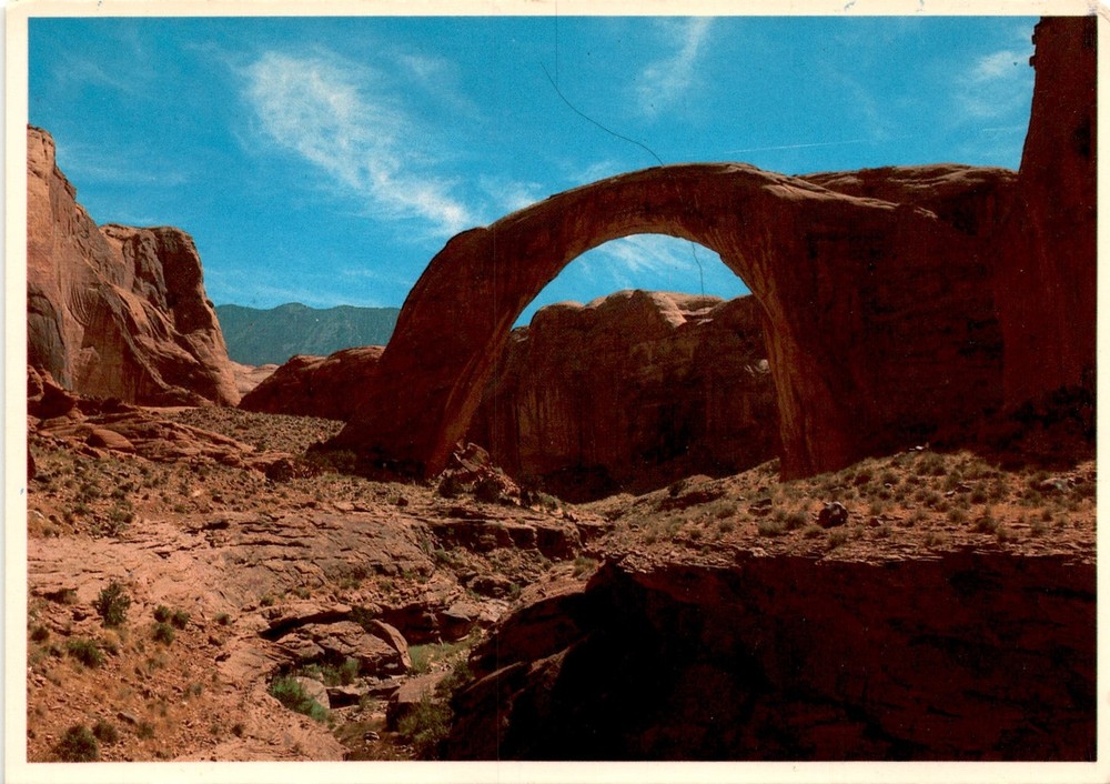 Rainbow Bridge National Monument at Lake Powell Utah Postcard