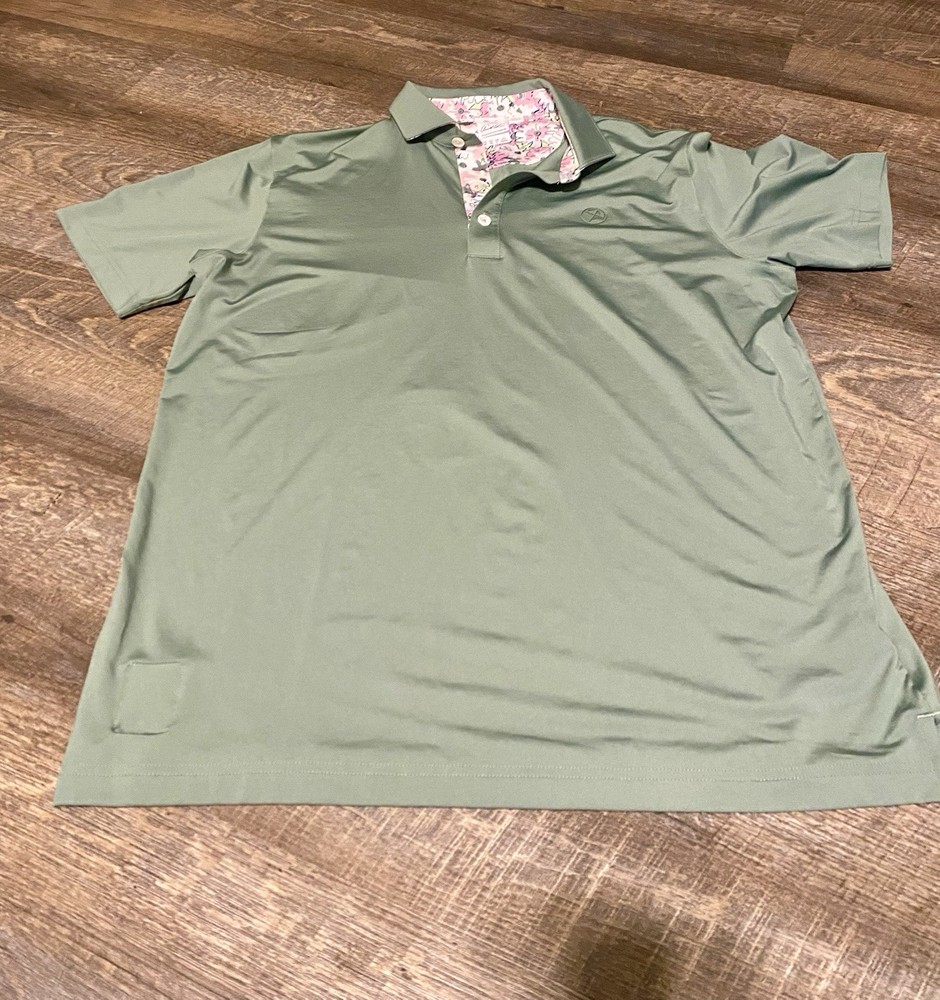 Puma Mens Arnold Palmer collaboration Floral Trim Golf Polo Shirt