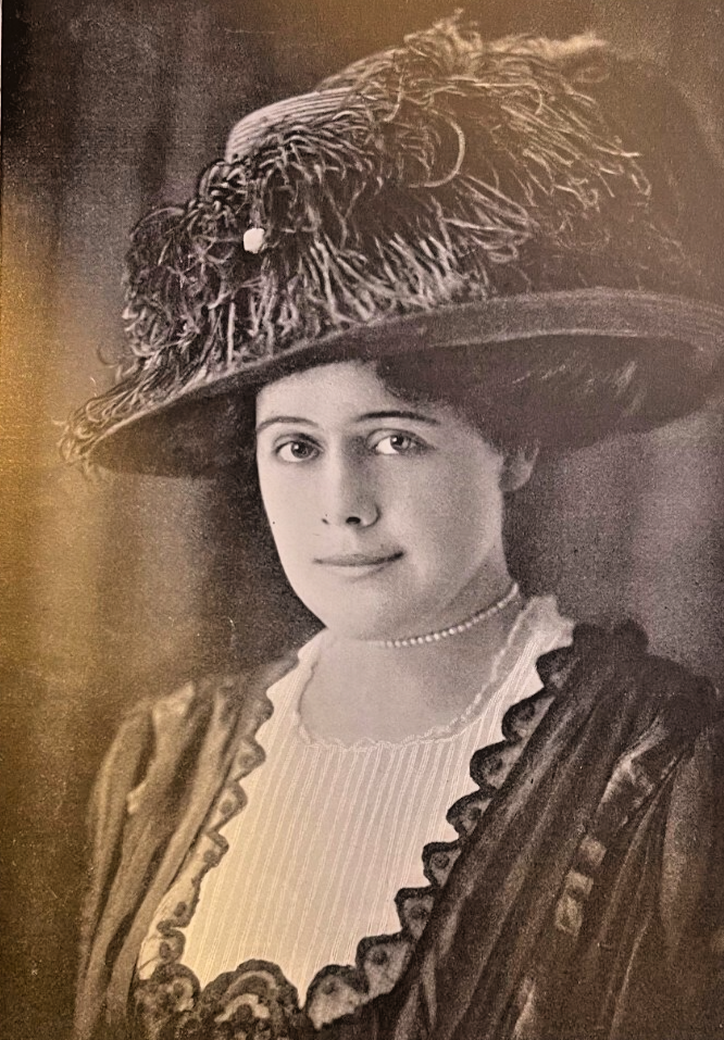 1911 Vintage Magazine Illustration Actress Janet Beecher