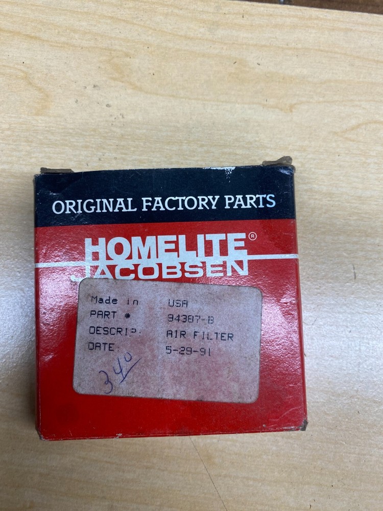 Homelite 94387-b Air Filter Original NOS 330 Up07143
