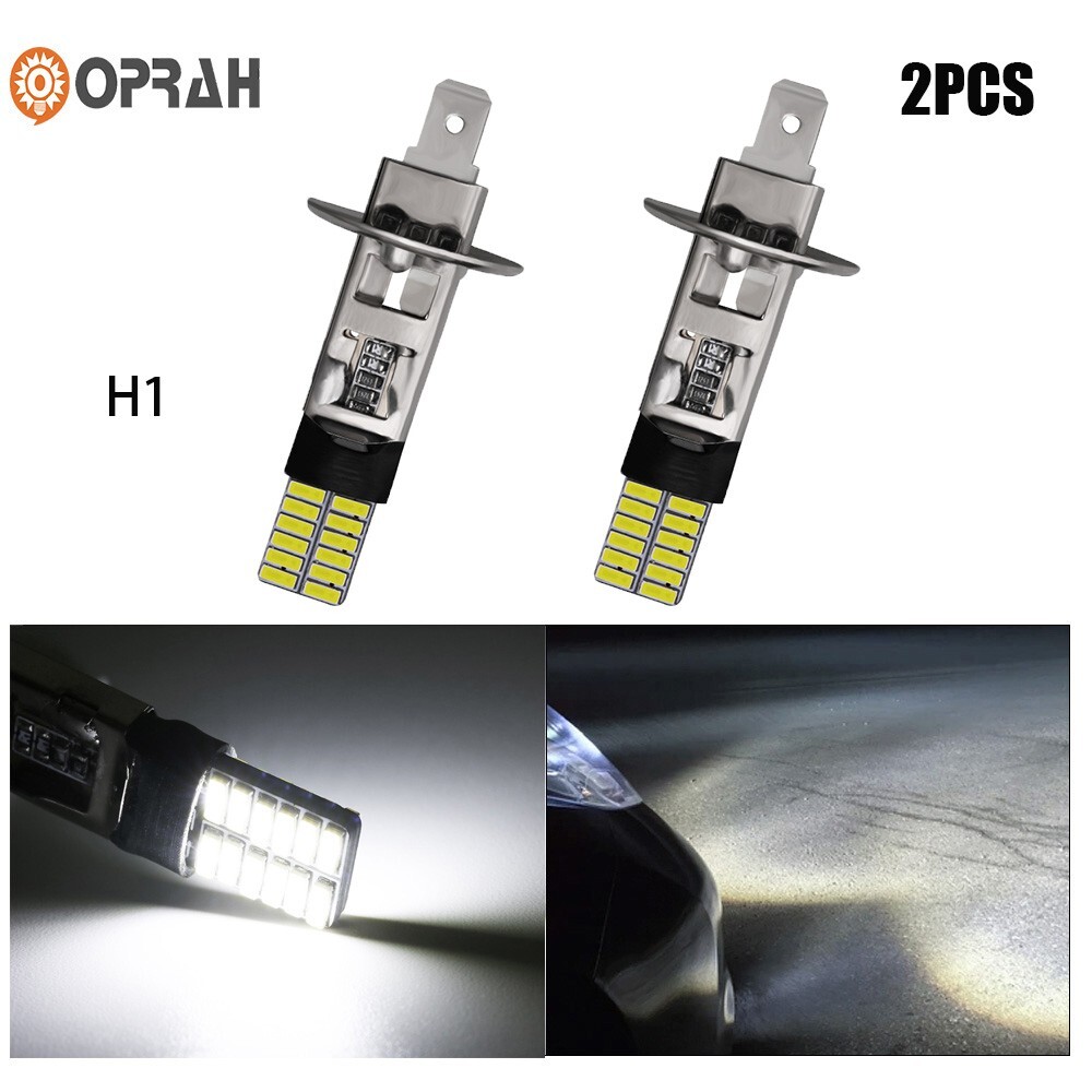 2X Super Bright H1 LED Headlight High Low Beam 6500K Fog Driving Bulbs Kit White