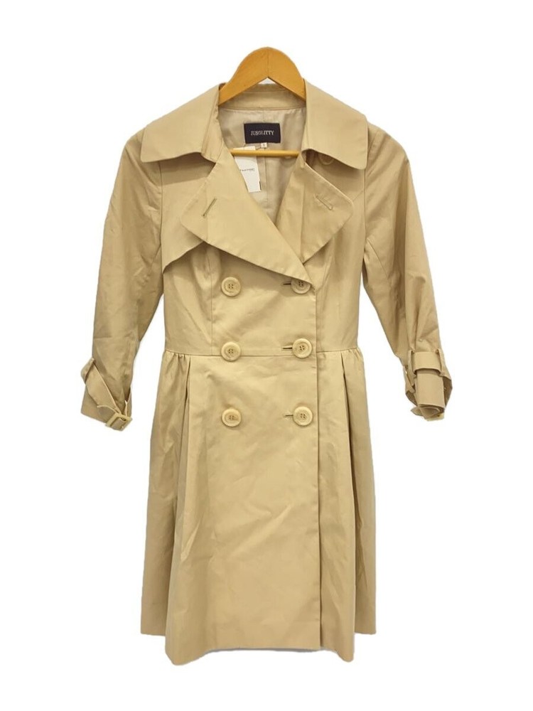 Jusglitty Trench Coat/1/Cotton/Beg/Plain/421201313  2274