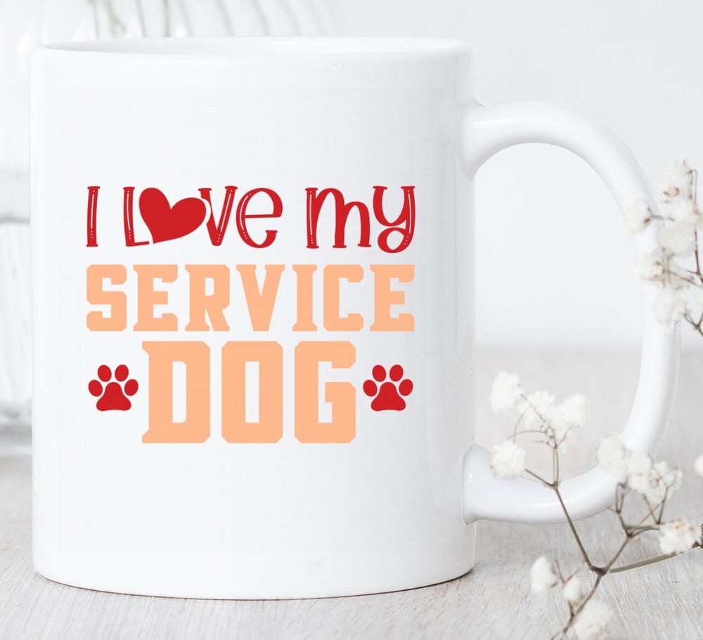 Service Dog Love Mug Therapy Dog Mug Assistance Dog Gift Service Dog Lover Mug