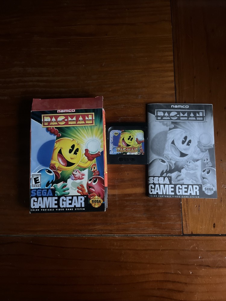 Pac-Man PacMan Namco Sega Game Gear 1991 Near Mint In Box With Inserts