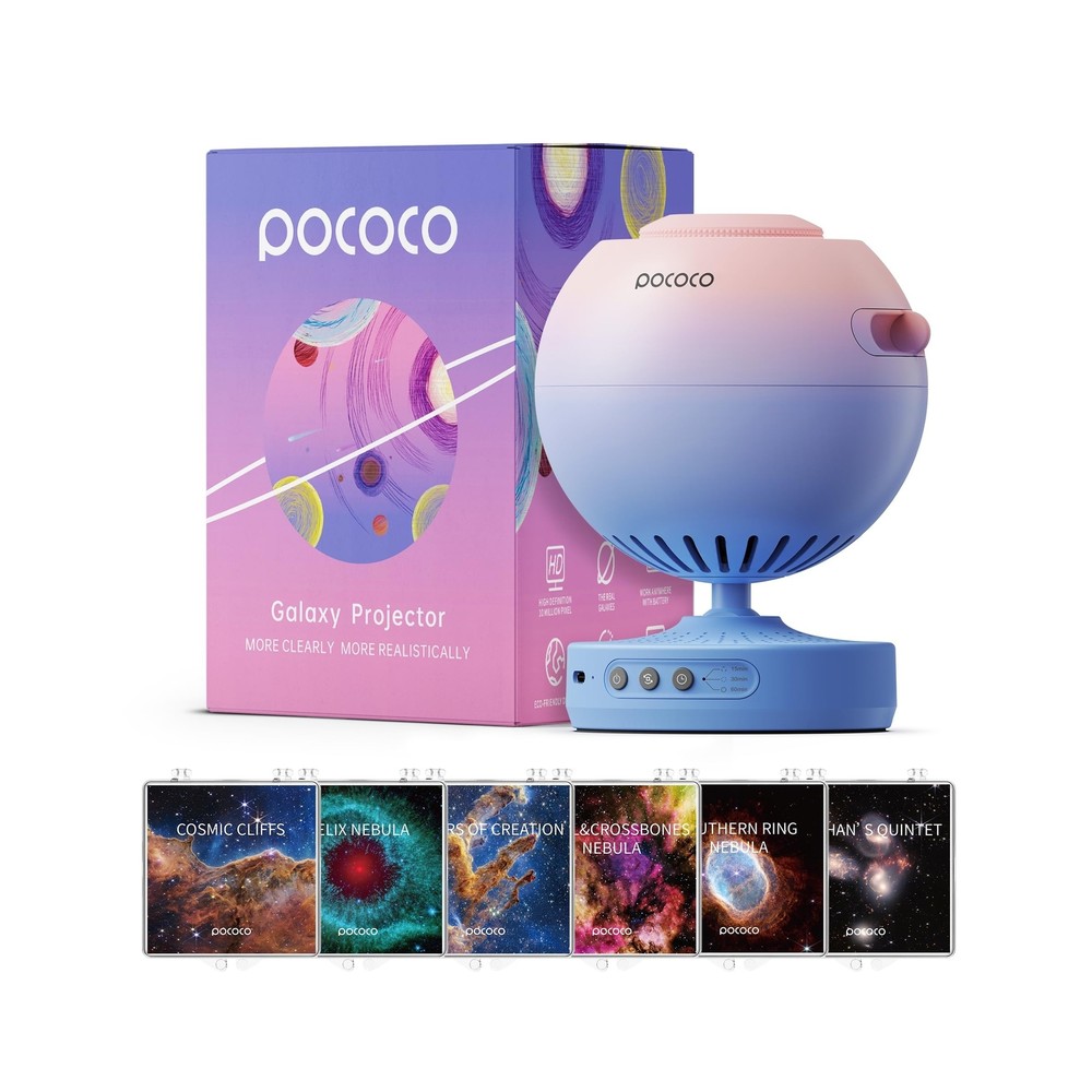 【Limited Time Offer: 16% OFF 】POCOCO Galaxy Projector + Fixed Star-image