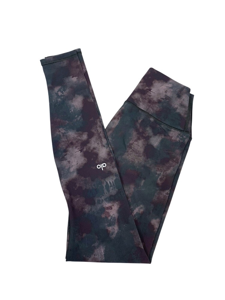 Alo Camo Athletic Leggings Size S 26X28 EUC Full Length
