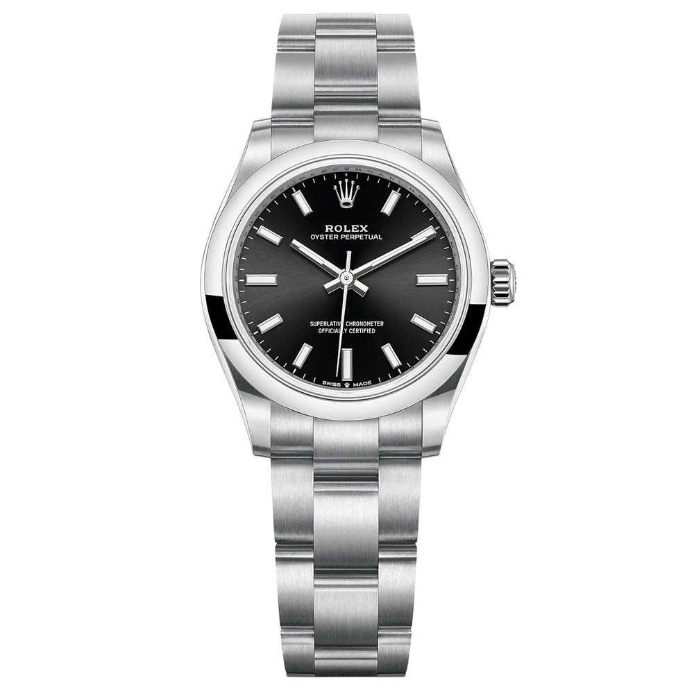 2024 Rolex Oyster Perpetual 31mm Steel Black Dial Ladies Watch 277200
