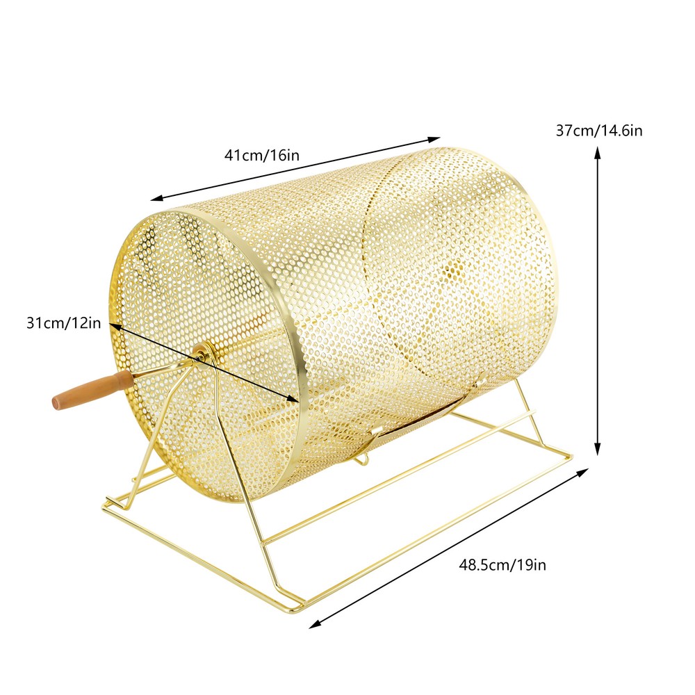 Corporate Raffle Drum with Wooden Handle and Ping-Pong Balls for Events