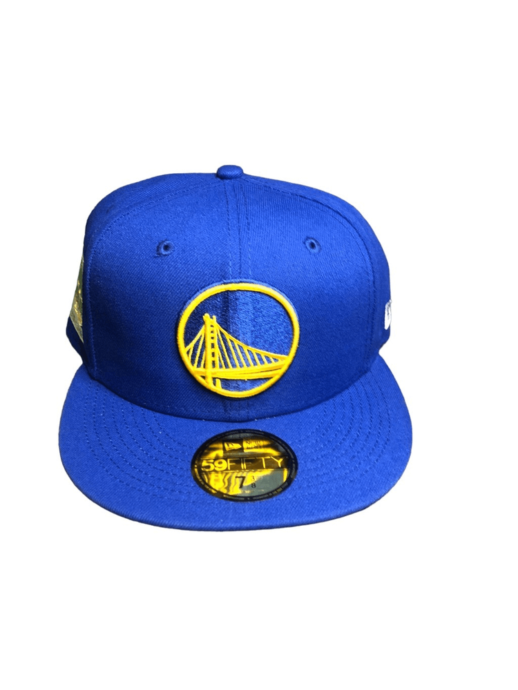 New Era Golden State Warriors Pop Citrus 59FIFTY Fitted Cap Hat Size 7 3/8