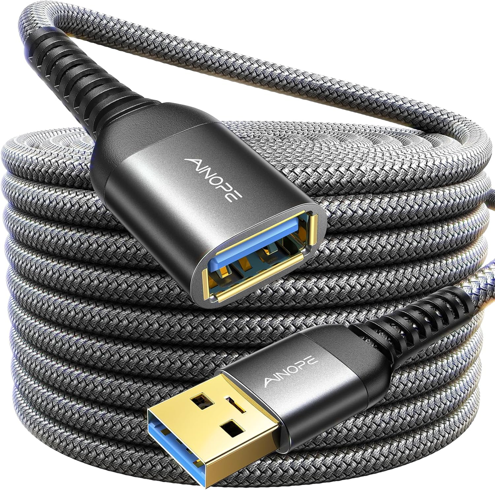 20FT USB 3.0 Extension Cable Male to Female for PC Webcam Drive