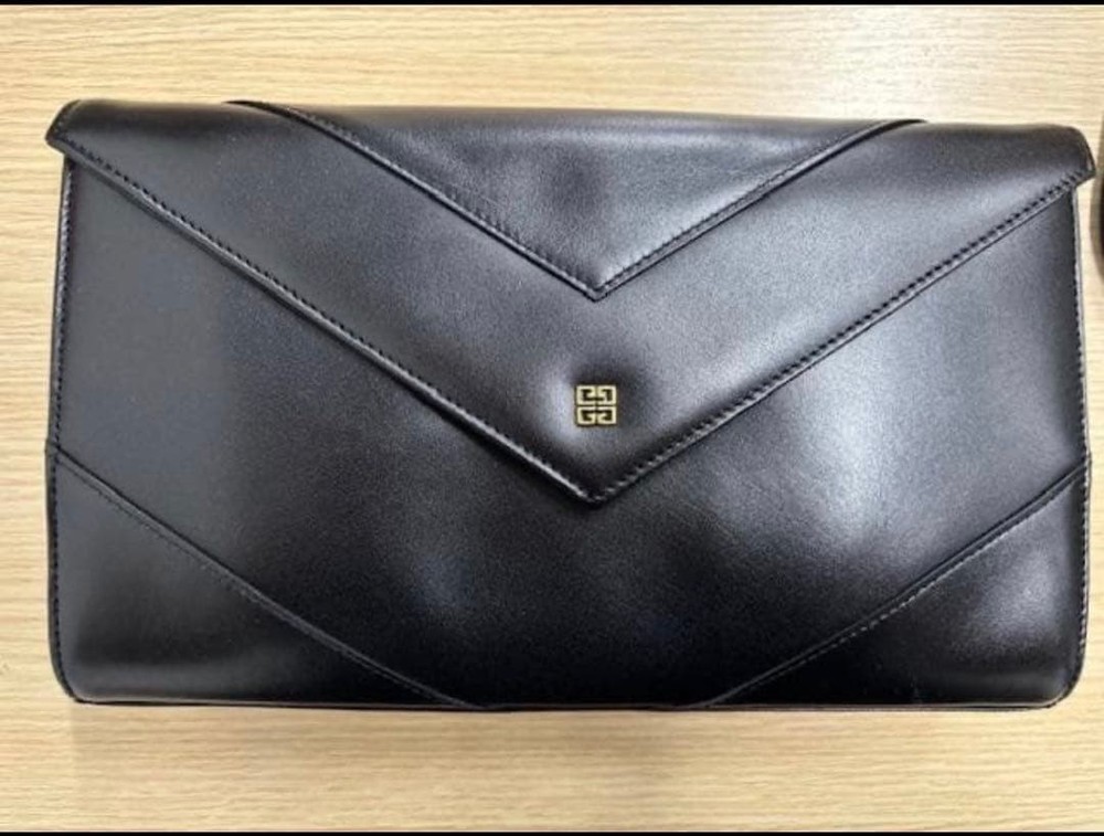 Givenchy black envelope shoulder bag