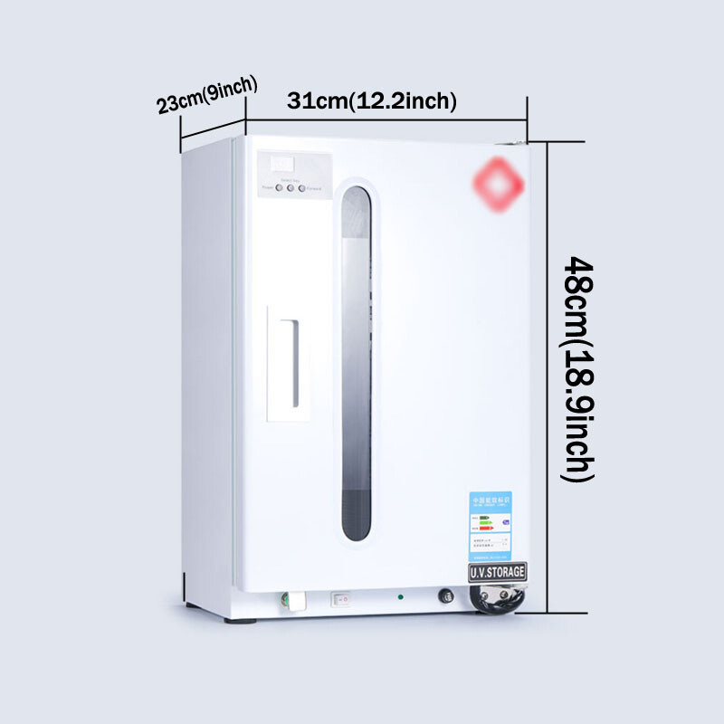 27L UV Sterilizer Cabinet Medical Ozone Sanitizer Cleaning Disinfection Box New