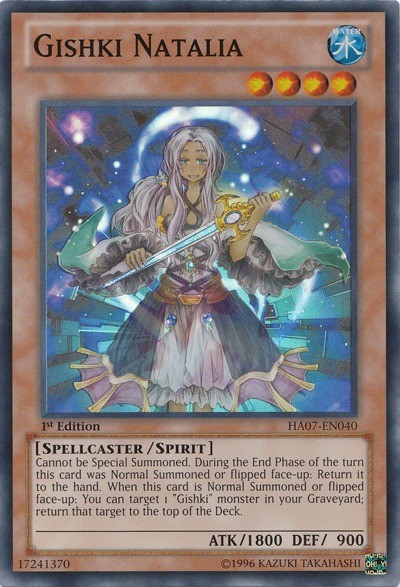 Gishki Natalia HA07-EN040 Super Rare Unlimited NM Yugioh Card