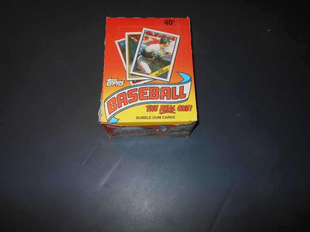 1988 Topps Baseball Wax Box with 36 Unopened Packs