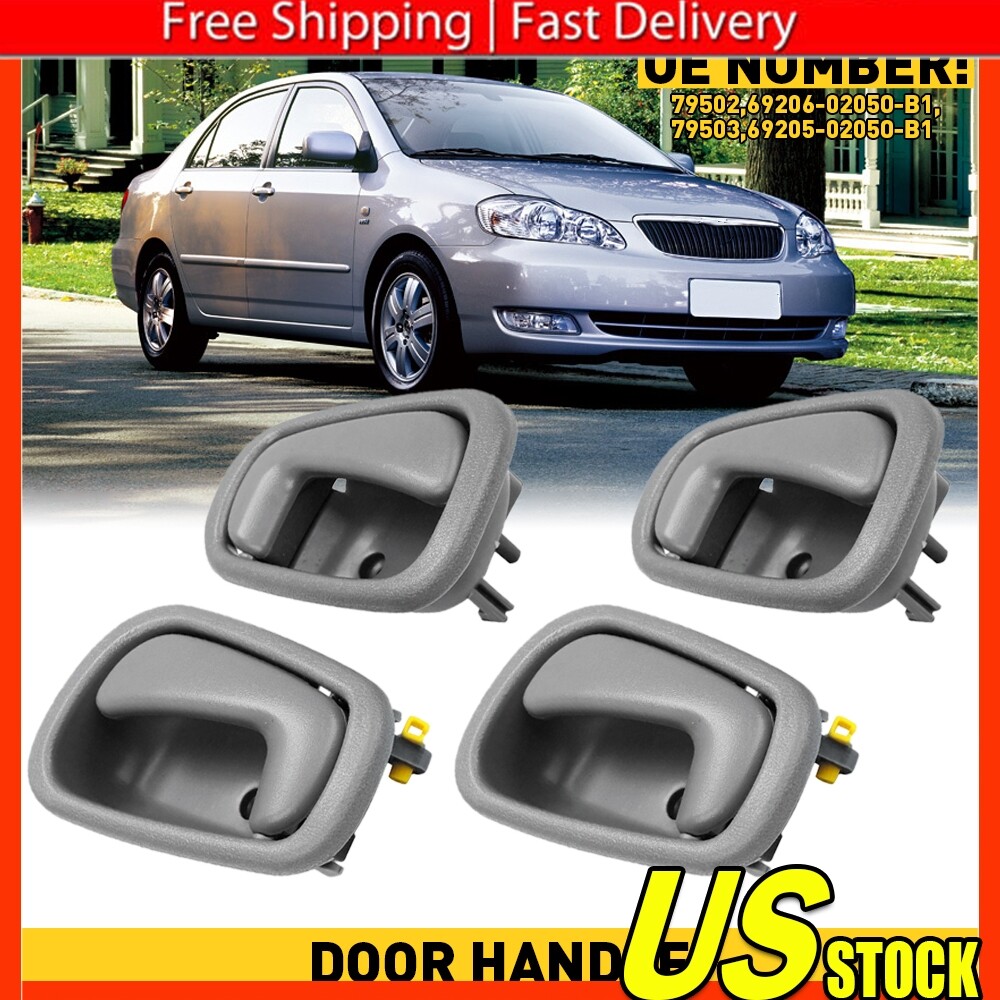 4Pcs For 1998-2002 Toyota Corolla Interior Front Rear LH RH Door Handles Inside