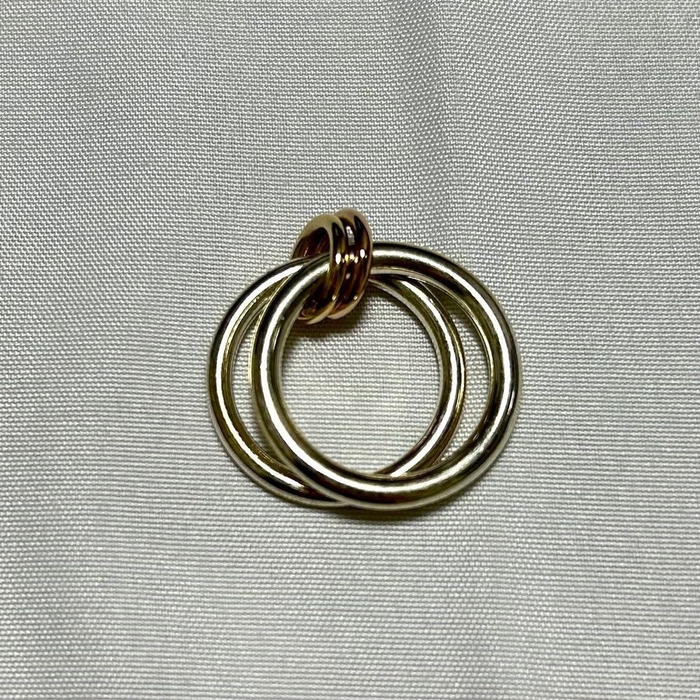 Spinelli Kilcollin Silve 18K YG PG Double Band Ring US6.5-7 Ron Herman Pouch