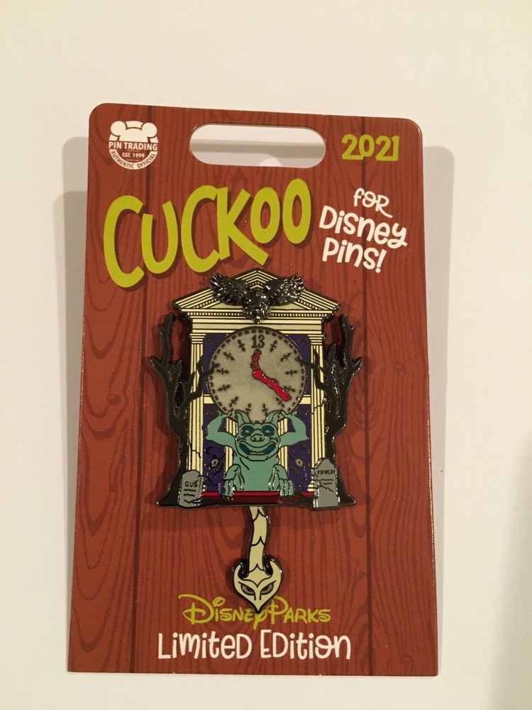 Disneyland  Cuckoo Clock Pin Haunted Mansion Gargoyle LE 3000 Disney Pin