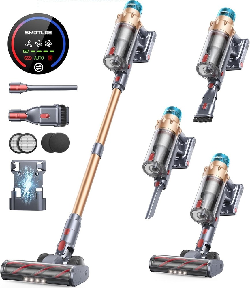 Powerful Pet Hair Cordless Vacuum Cleaner with 60 Min Runtime - Home Essential