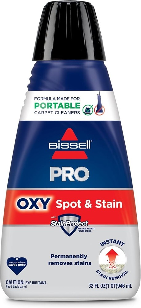 Bissell Professional Spot and Stain + Oxy Portable Machine Formula, 32 oz, Singl