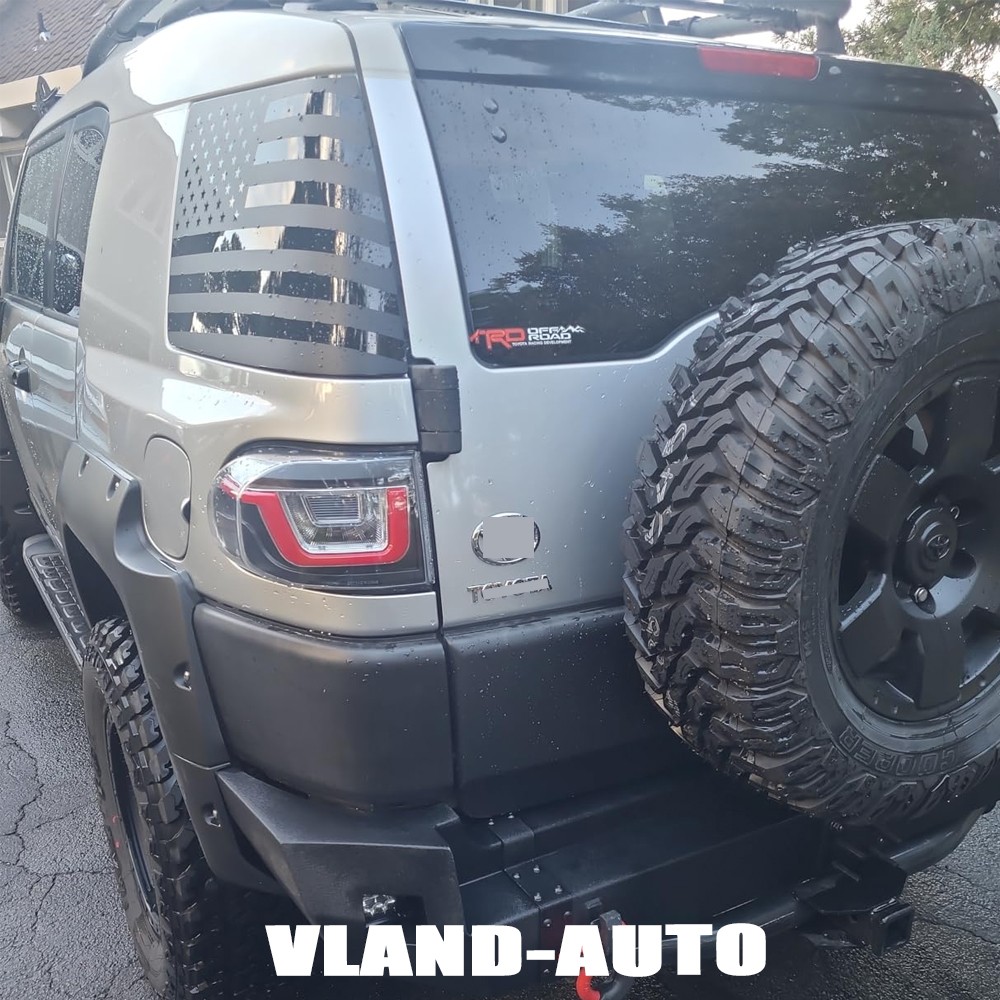 VLAND Clear Tail Lights For 2007-2017 Toyota FJ Cruiser w/LED DRL Brake Light