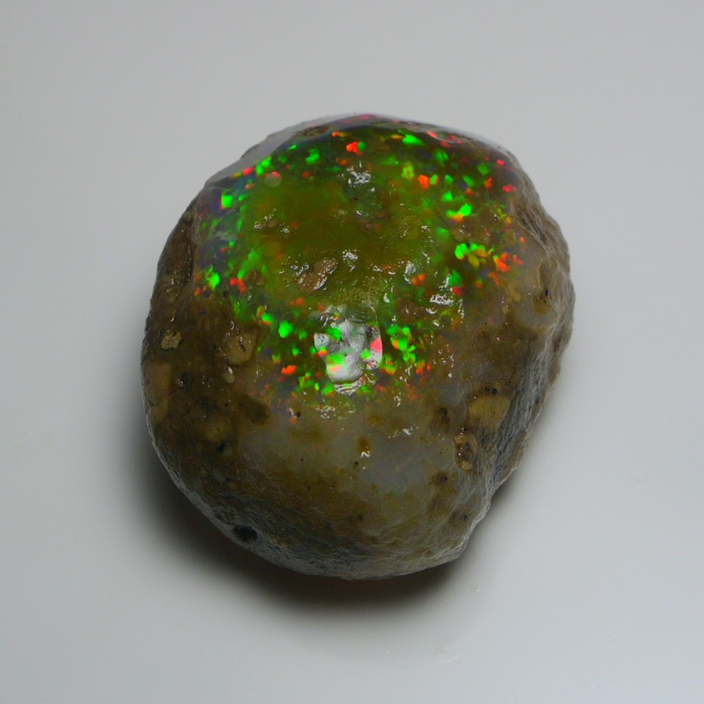 HUGE 221.75 Cts Natural Ethiopian Opal Rough - Multi Fire Welo Opal Raw Crystal