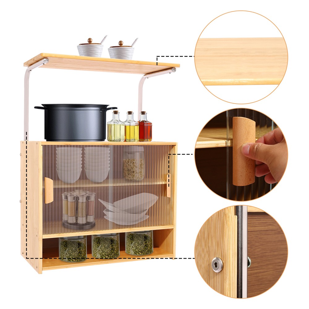 5-Tier Kitchen Storage Cabinet with Partition for Restaurants