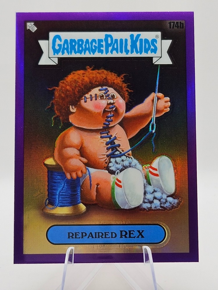 2022 Garbage Pail Kids Chrome Series 5 Purple Refractor Rex 174b 250 Limited