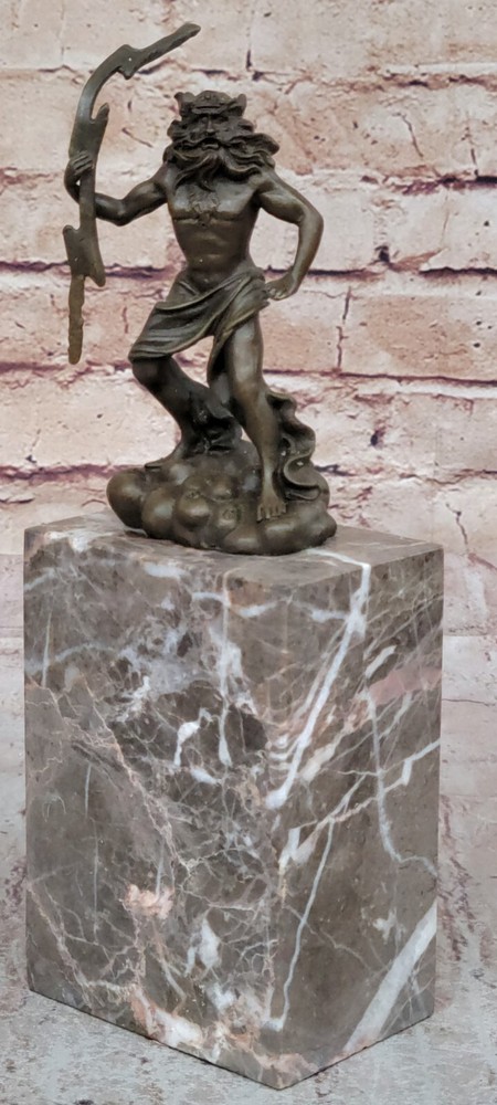 Zeus Jupiter Bronze Greek Roman God Sculpture Hot Cast Mythology Art Gift