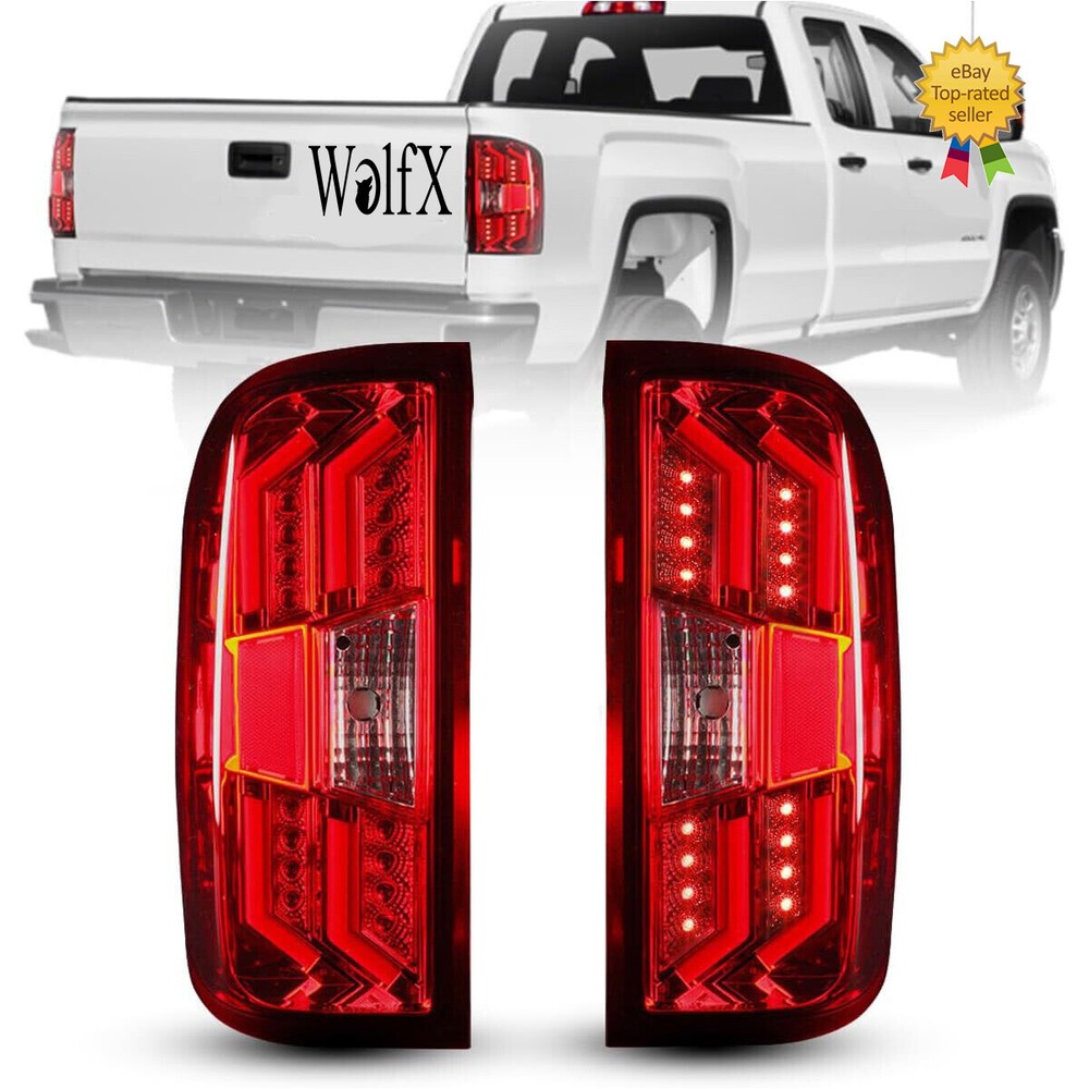 2015-2019 Chevy Silverado 2500/3500 HD LED Tail Lights Assembly Set