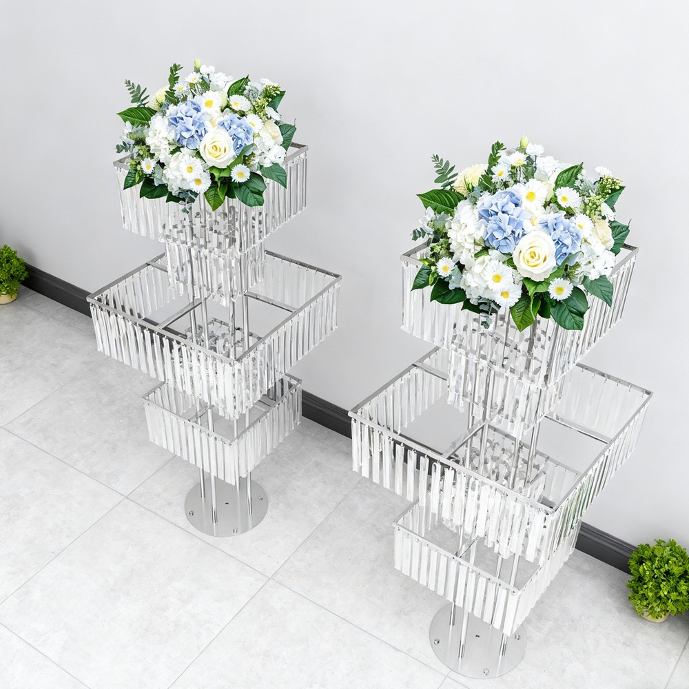 5-Tier Flower Stand Centerpieces Flower Vase Stand for Wedding Birthday Party