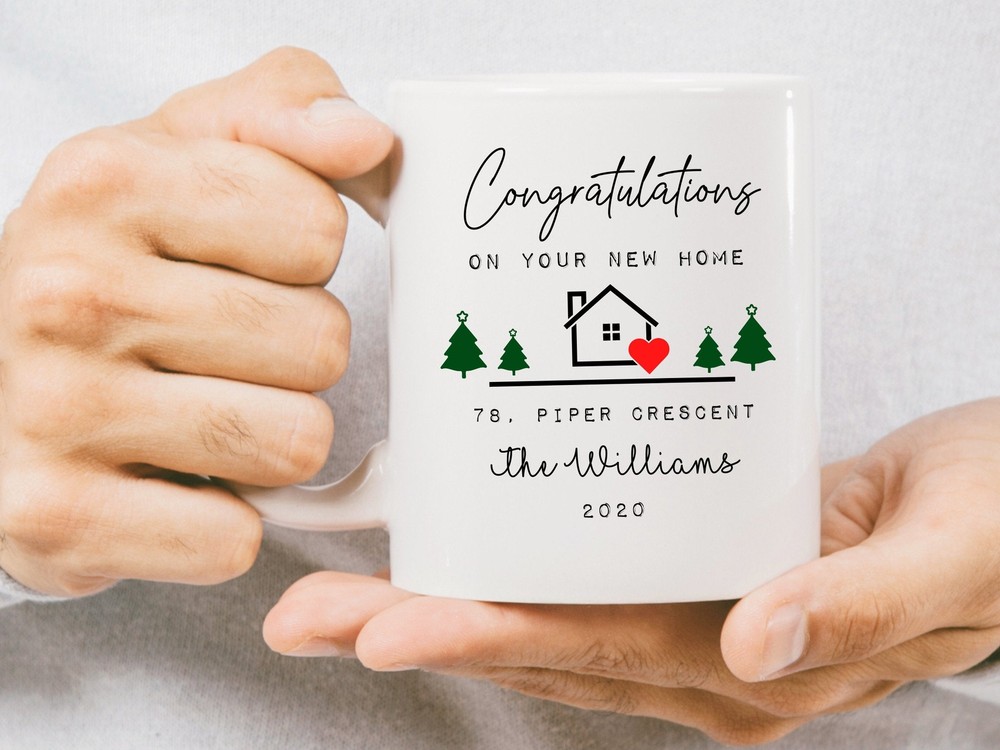 New Home Congratulations Mug Custom New Home Mug Personalised New Home Mugs