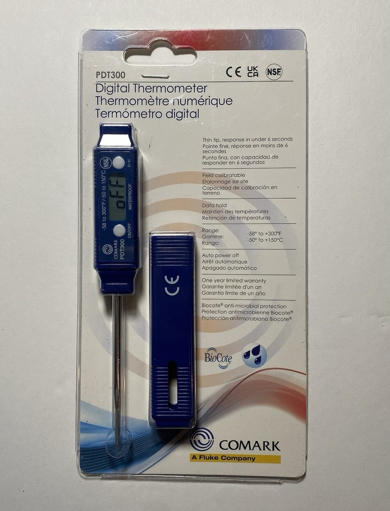 NEW in Package COMARK PDT300 Pocket Digital Thermometer, Waterproof  Geniune OEM