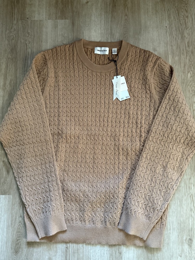 Industry - Mens Tan Knit Sweater