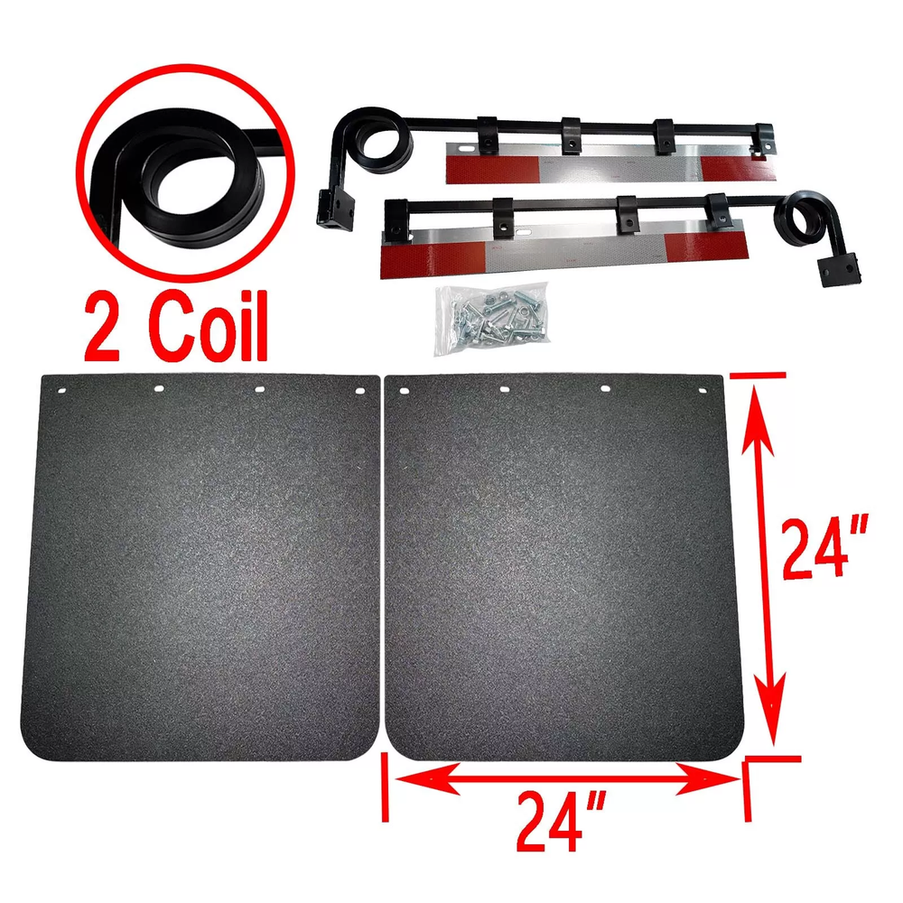 2P Straight Bar Mudflap Hanger & 24