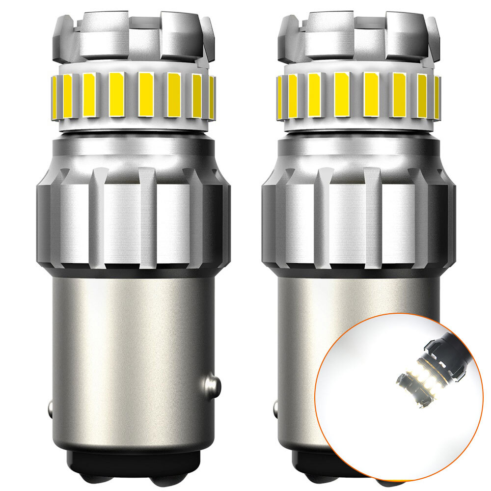 2X BAY15D 1157 2057 2357 LED Light Bulb White Ultra Bright For Halogen Replace