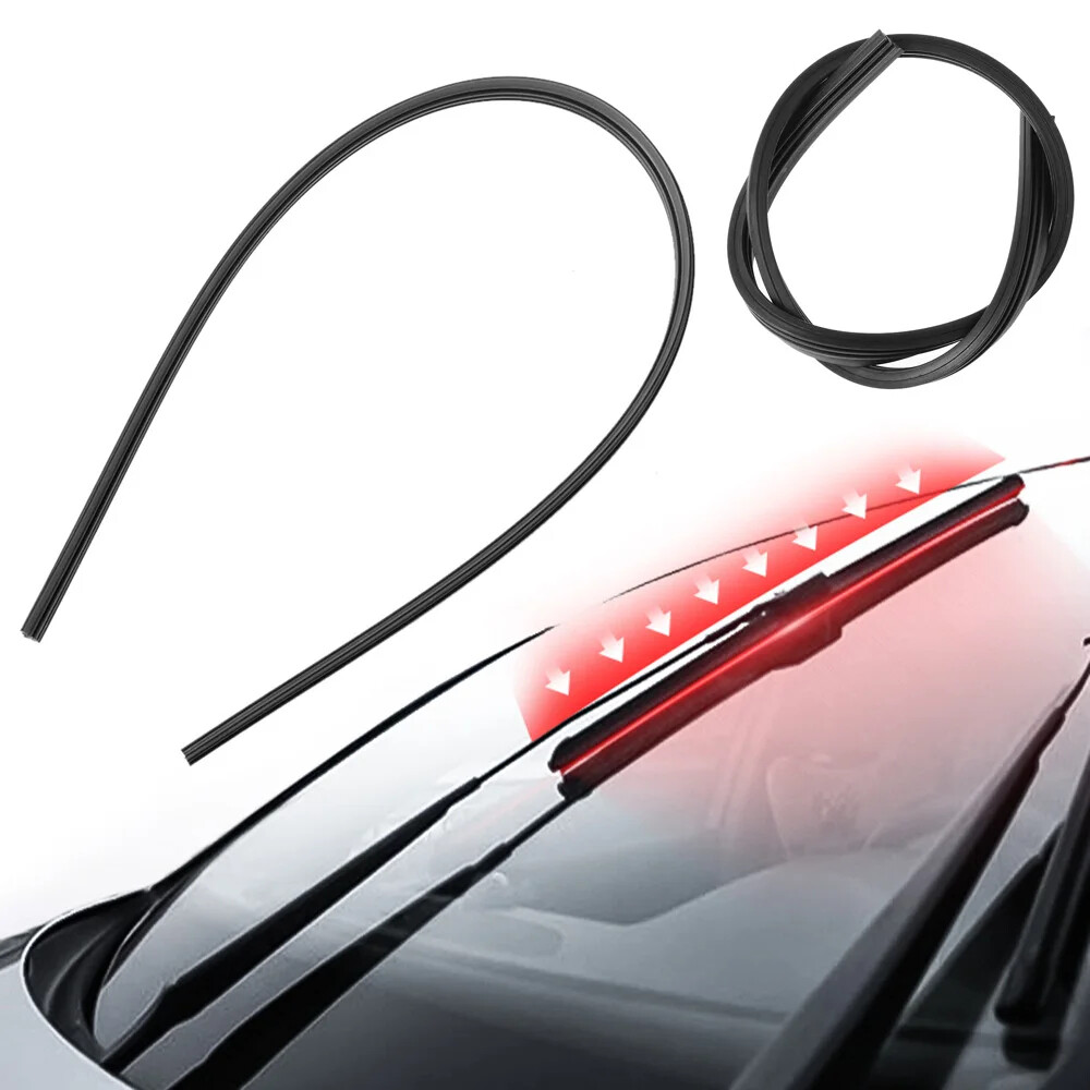 2x Car Parts Wiper Blade Insert Black Rubber Strip For Toyota Camry RAV4 Corolla