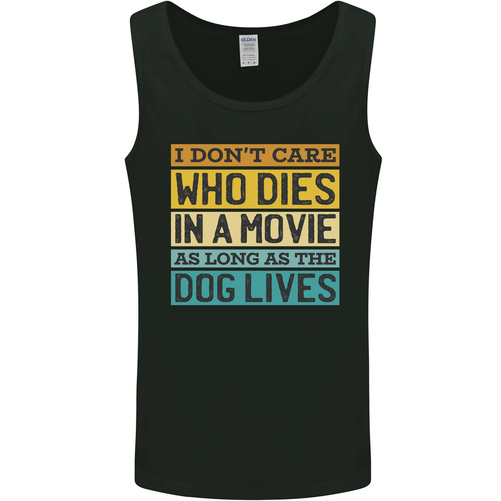 As Long as the Dog Lives Funny Movie Mens Vest Tank Top