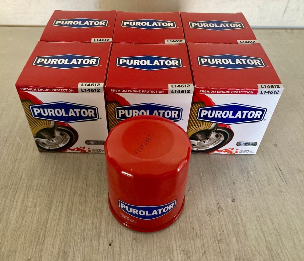 6 Purolator L14612 Oil Filters - Fits PH6607 PH2876 V4612 51365 1365 PZ37  