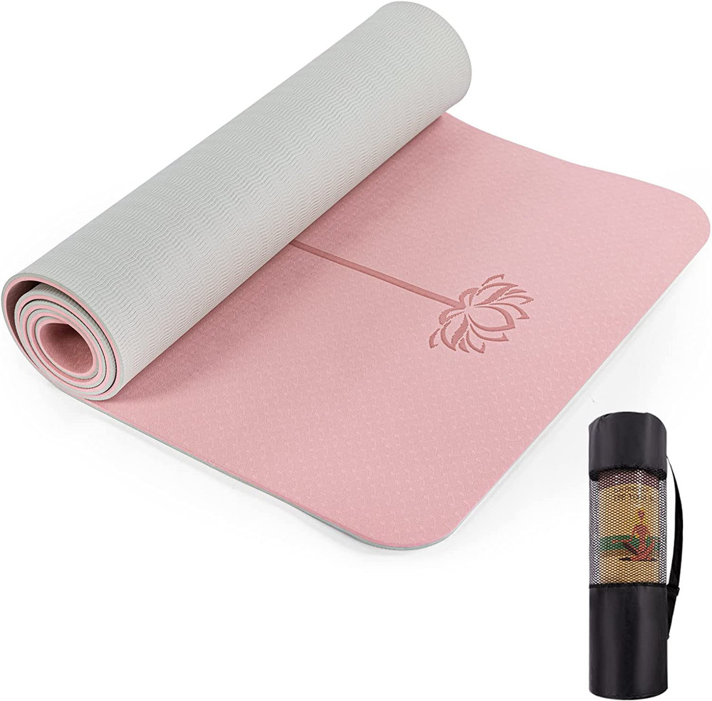 Extra Thick 1/3 Inch Non Slip Eco Friendly TPE Yoga Mat for Women Fitness