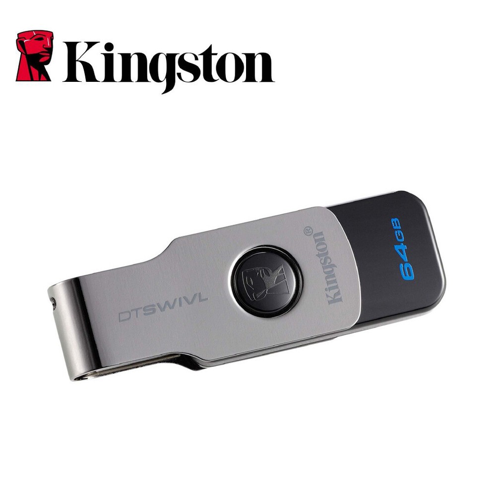 Kingston DT SWIVL 64GB USB 3.1 Swivel Flash Drive High-Speed Storage